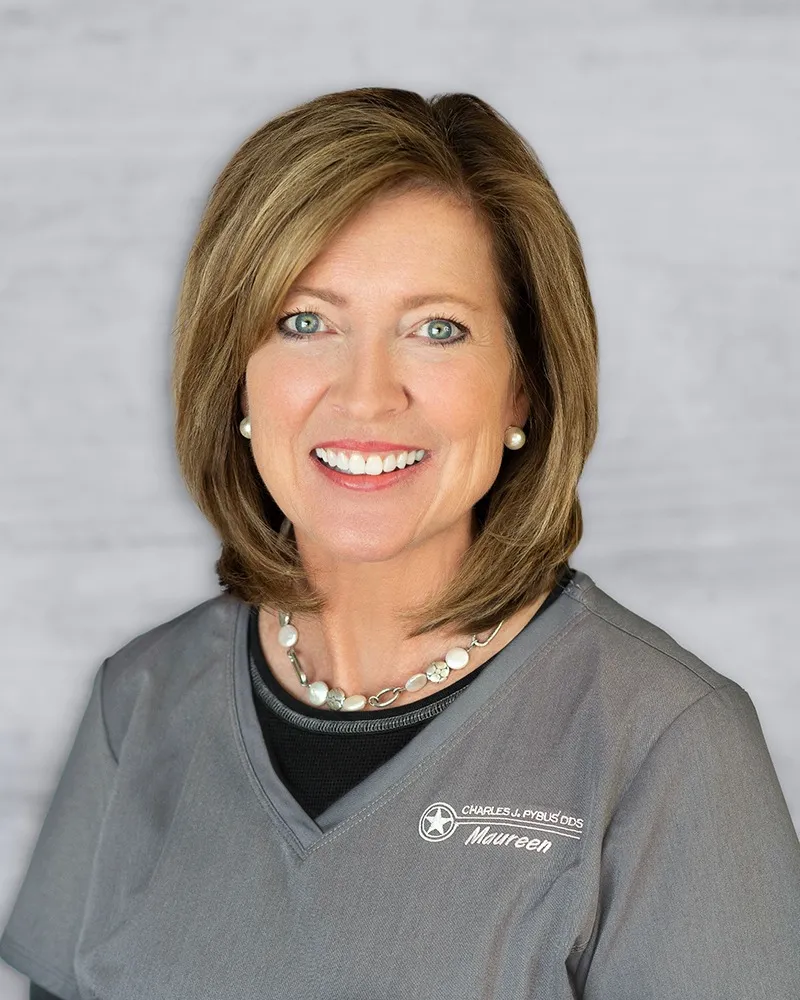 Maureen Childress, dental hygienist at Pybus Dental